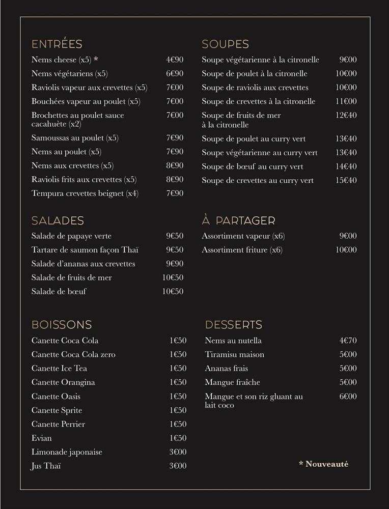 My Thaï - Menu Image 2